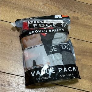 Men's Boxer Briefs 6-Pack - Black, Gray, and Red